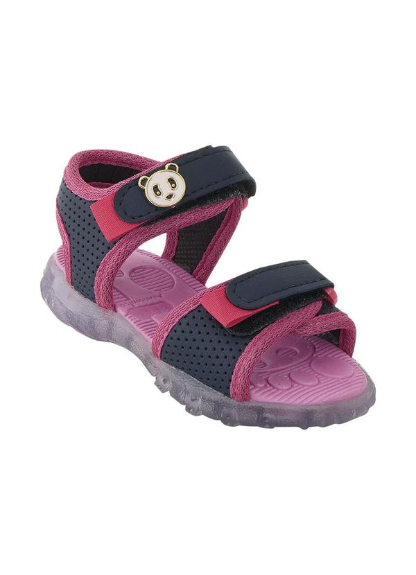 Vista 2 Sandália Infantil Rosa com Luzinha Perfecta Perfecta