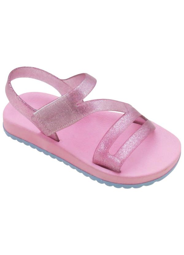 Sandália Infantil Rosa em Material de Pvc