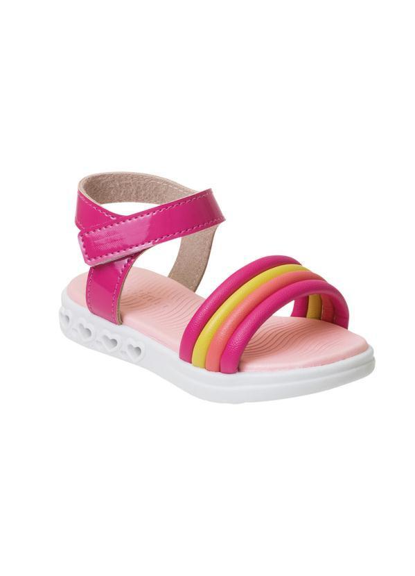Sandália Molekinha Pink com Luzinha