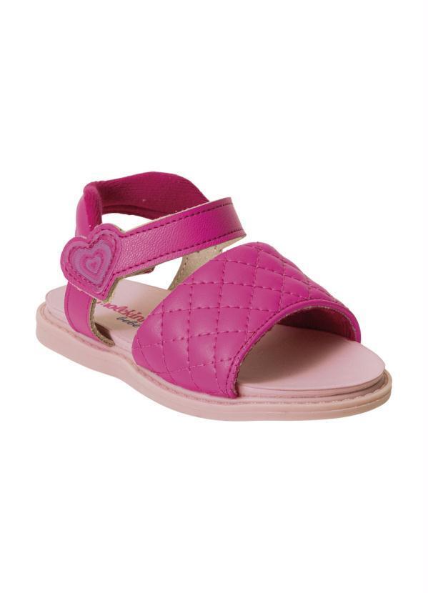 Sandália Molekinha Pink em Sintético