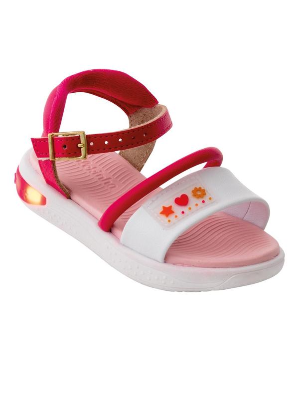 Sandália Molekinha Pink em Sintético