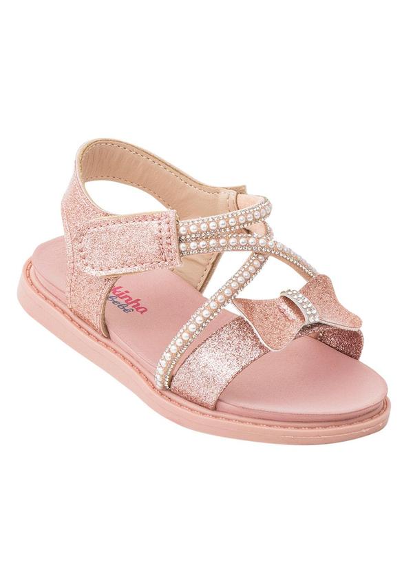 Sandália Molekinha Rosa com Palmilha Confort