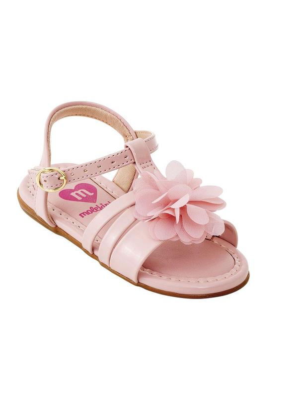 Sandália Molekinha Rosa em Sintético