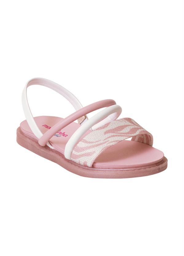 Sandália Molekinha Rosa Sintético
