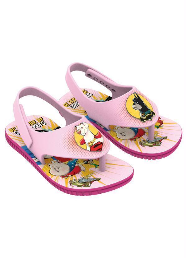 Vista 2 Sandália Super Pets Cute Rosa GRENDENE KIDS GRENDENE KIDS