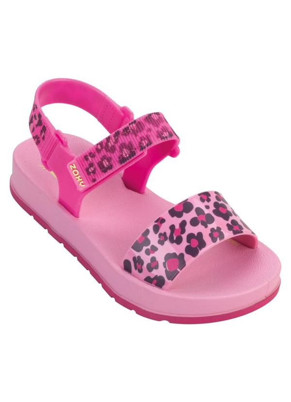 Sandália Zaxy Way Print Rosa