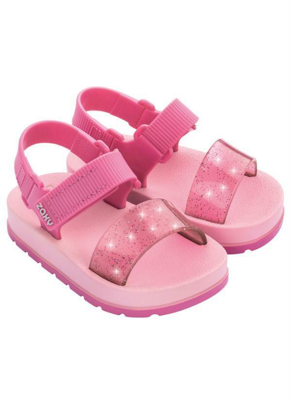 Vista 2 Sandália Zaxynina Moderninha Rosa GRENDENE KIDS GRENDENE KIDS