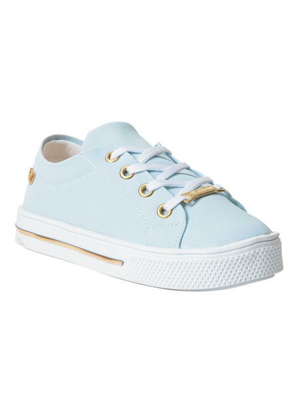Tênis Infantil Azul com Detalhe de Gliter