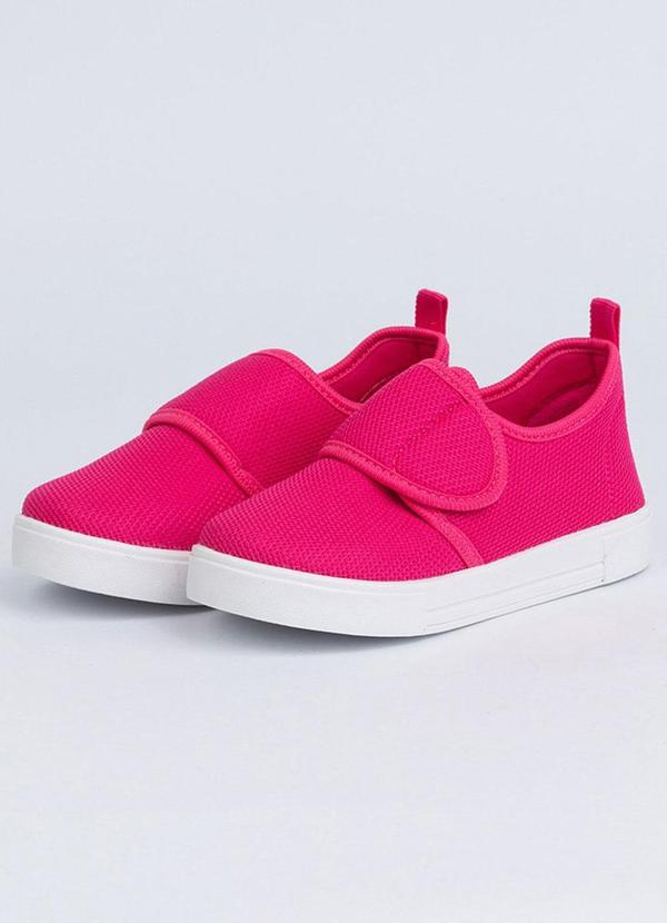 Tênis Infantil Calce Fácil Fecho Rosa