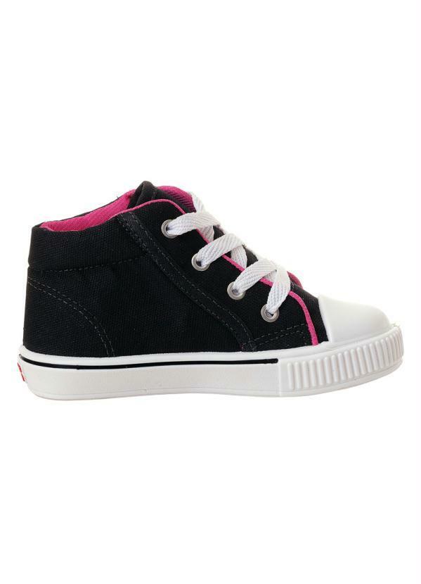 Tênis Infantil Hello Kitty Preto em Tecido