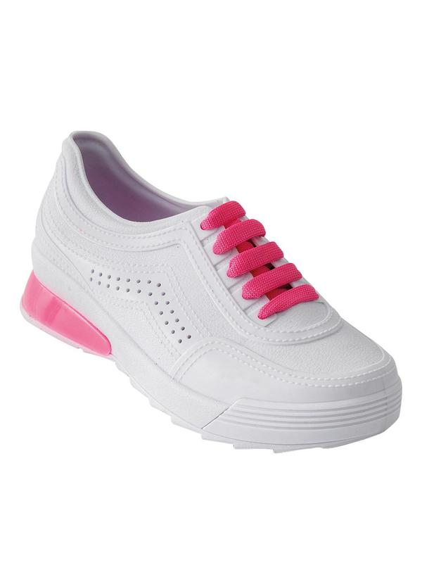 Vista 2 Tênis Infantil Menina Branco em Pvc Perfecta Perfecta