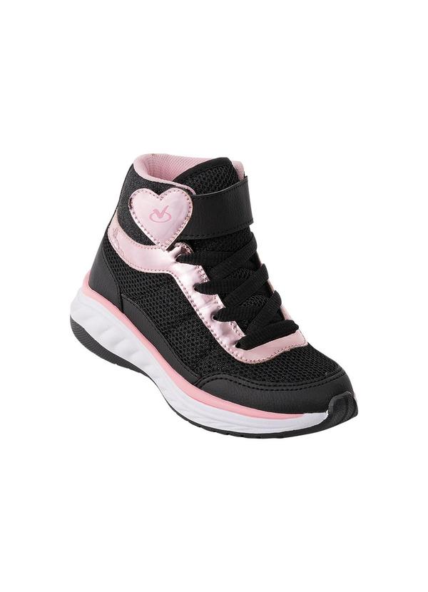 Vista 2 Tênis Infantil Preto com Fechamento em Velcro Perfecta Perfecta