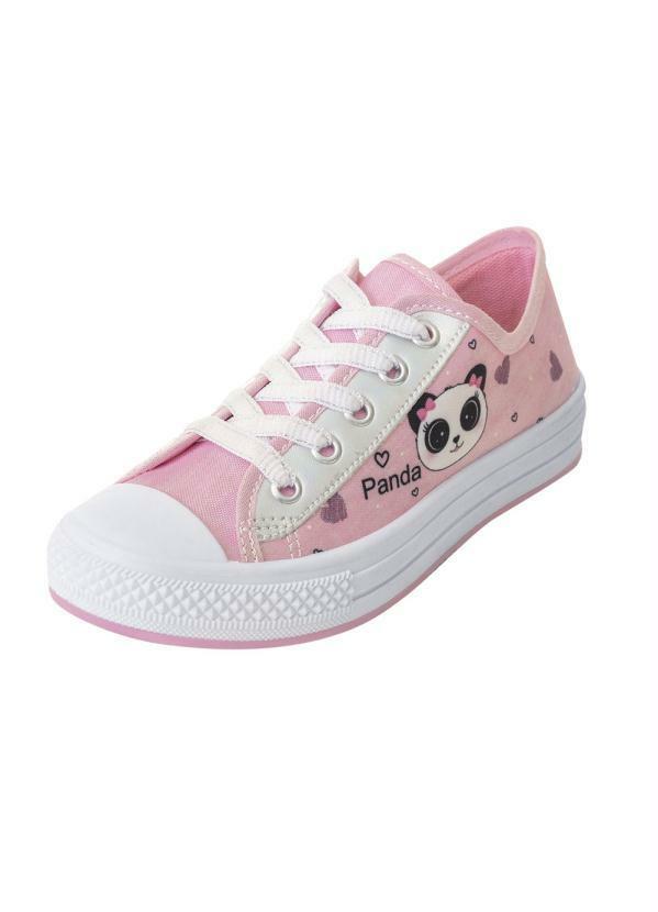 Tênis Infantil Rosa com Estampa