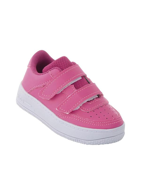 Tênis Infantil Rosa com Fechamento em Velcro