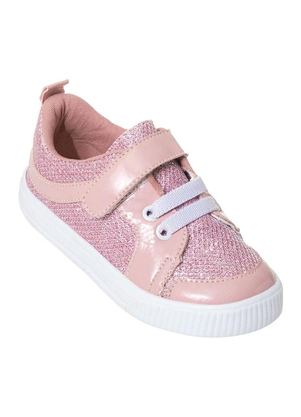 Tênis Infantil Rosa com Velcro
