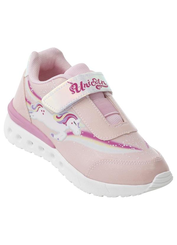 Vista 2 Tênis Infantil Rosa em Sintético Perfecta Perfecta