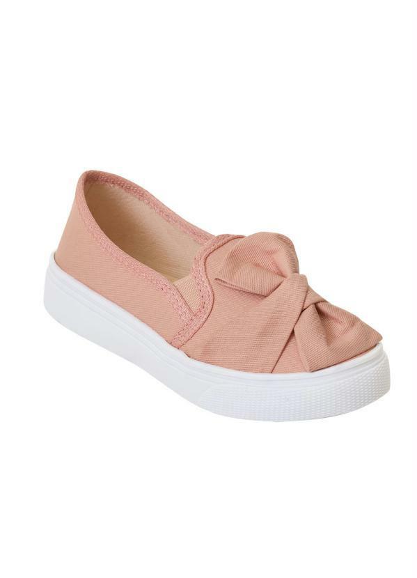 Vista 2 Tênis Infantil Rose em Tecido Perfecta Perfecta