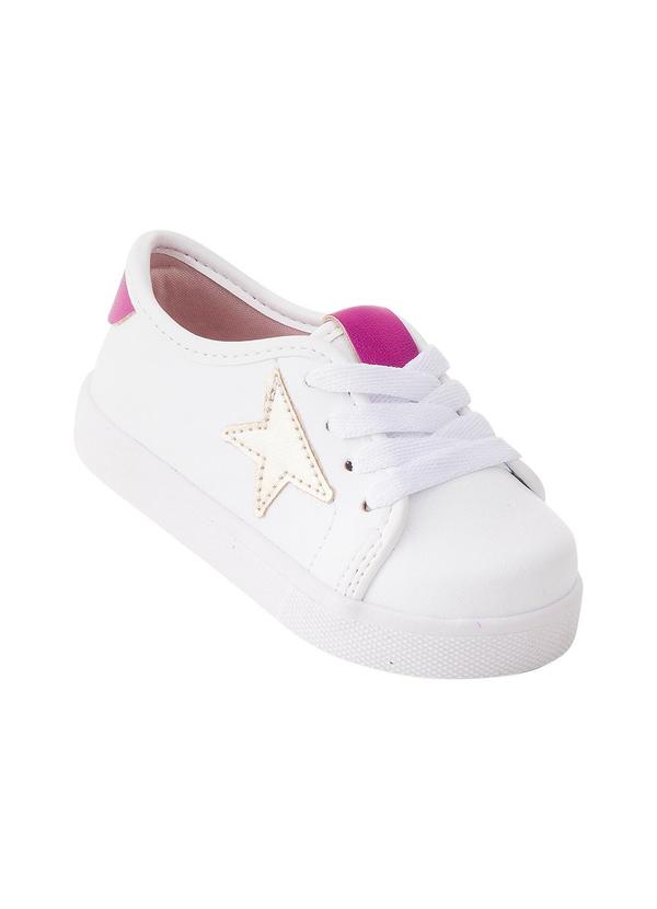 Tenis Molekinha Branco em Sintético