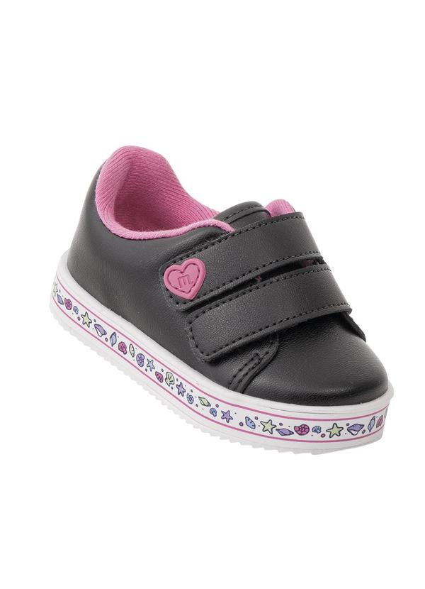 Tênis Molekinha Preto com Velcro Duplo