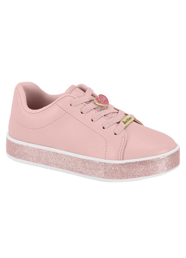Tênis Molekinha Rosa com Glitter