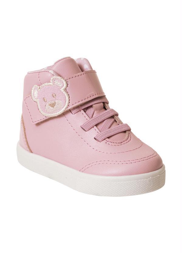 Tênis Molekinha Rosa em Sintético