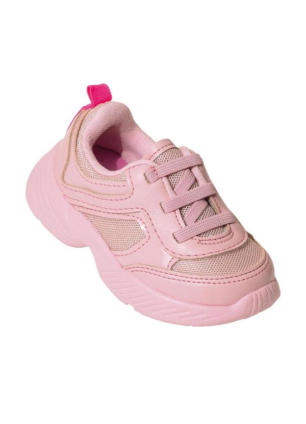 Tênis Molekinha Rosa em Sintético