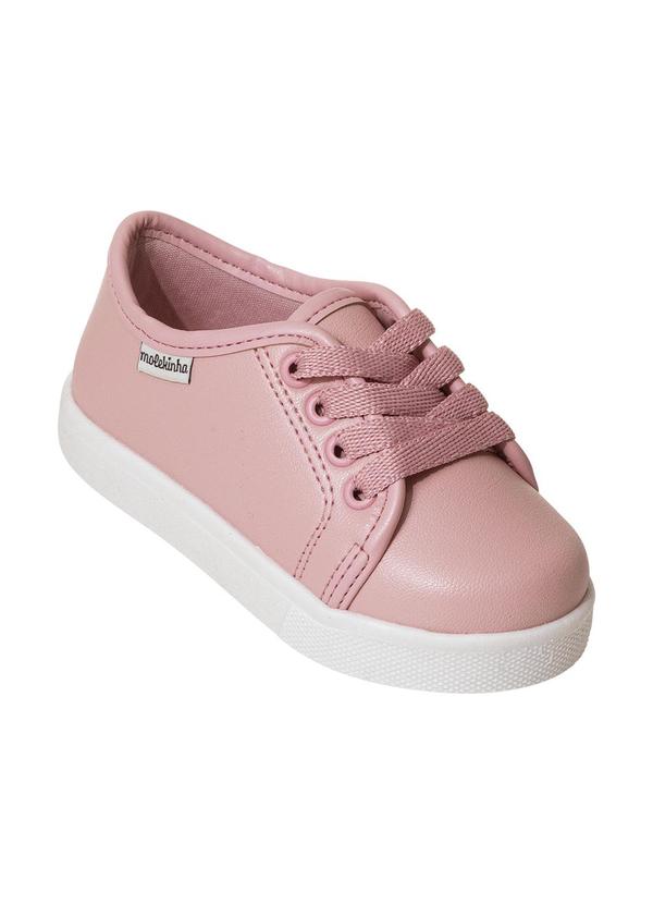 Tênis Molekinha Rosa em Sintético