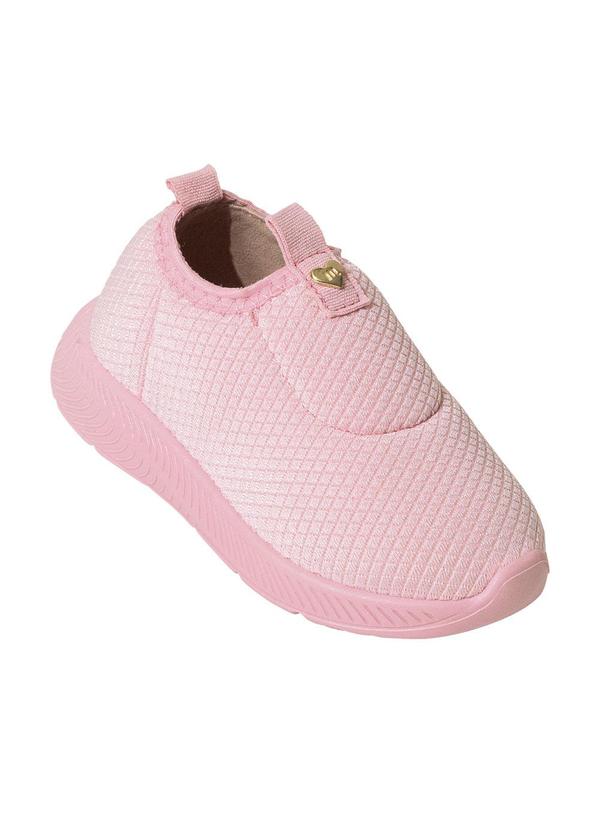 Tênis Molekinha Rosa em Tecido