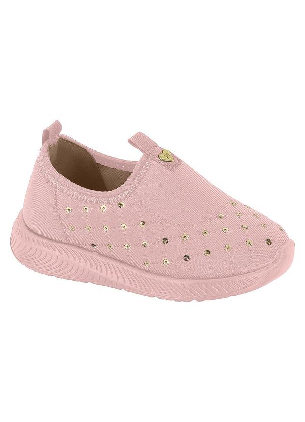 Tenis Molekinha Rosa em Tecido