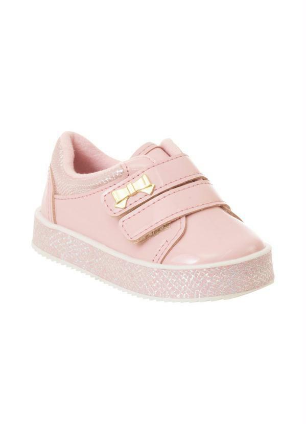 Tênis Molekinha Rosa em Verniz