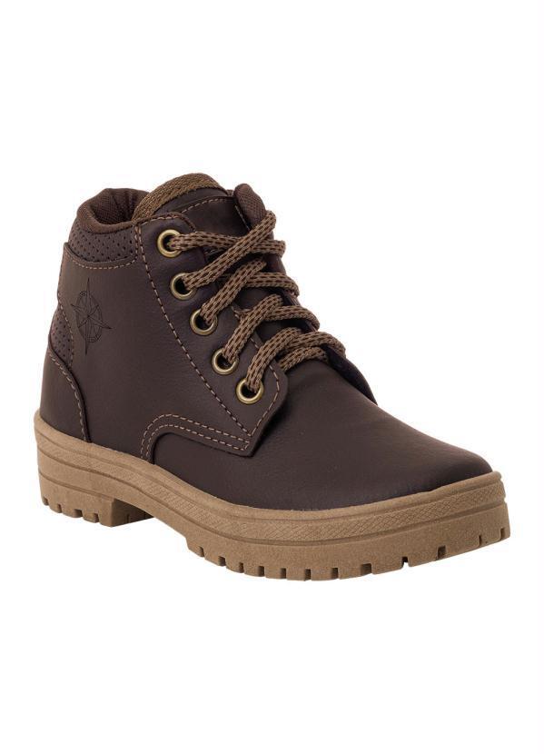 Bota Infantil Café em Sintético