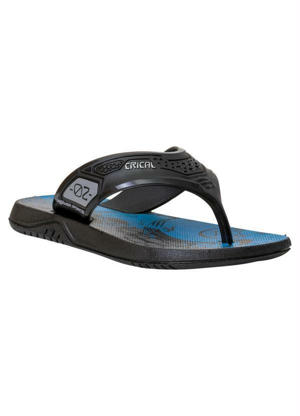 Vista 2 Chinelo Infantil Azul com Brinde Perfecta Perfecta
