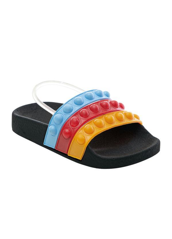 Chinelo Infantil Colorido com Pulseira