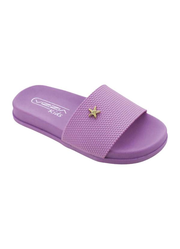 Chinelo Infantil Lilás com Adereço de Estrela