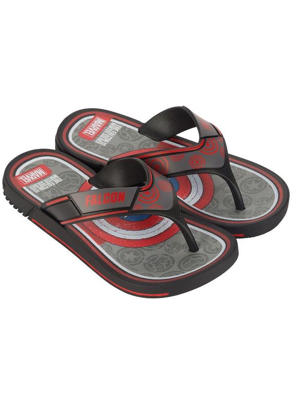 Vista 2 Chinelo Infantil Marvel Legado Super Flop Preto GRENDENE KIDS GRENDENE KIDS