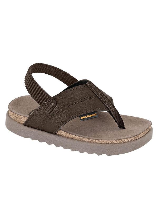 Chinelo Molekinho Café com Elástico
