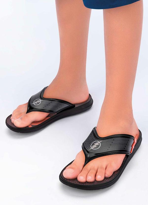 Vista 2 Chinelo Warner Flash Point Vermelho GRENDENE KIDS GRENDENE KIDS