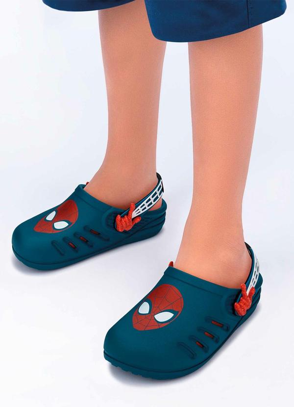 Vista 2 Babuche Homem Aranha Web Azul GRENDENE KIDS GRENDENE KIDS