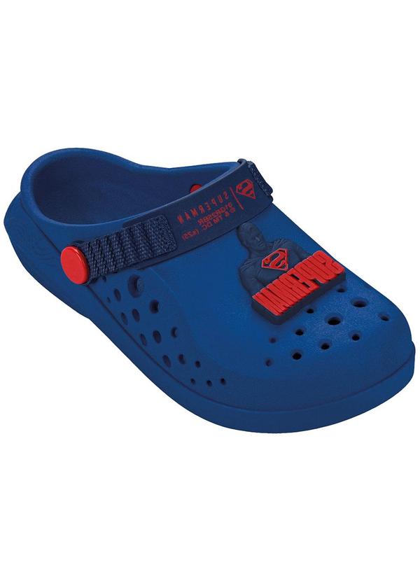 Vista 2 Babuche Liga da Justiça Epic Azul GRENDENE KIDS GRENDENE KIDS