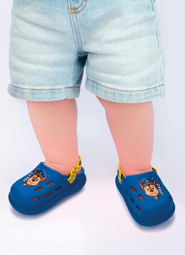 Vista 2 Babuche Patrulha Canina Azul GRENDENE KIDS GRENDENE KIDS