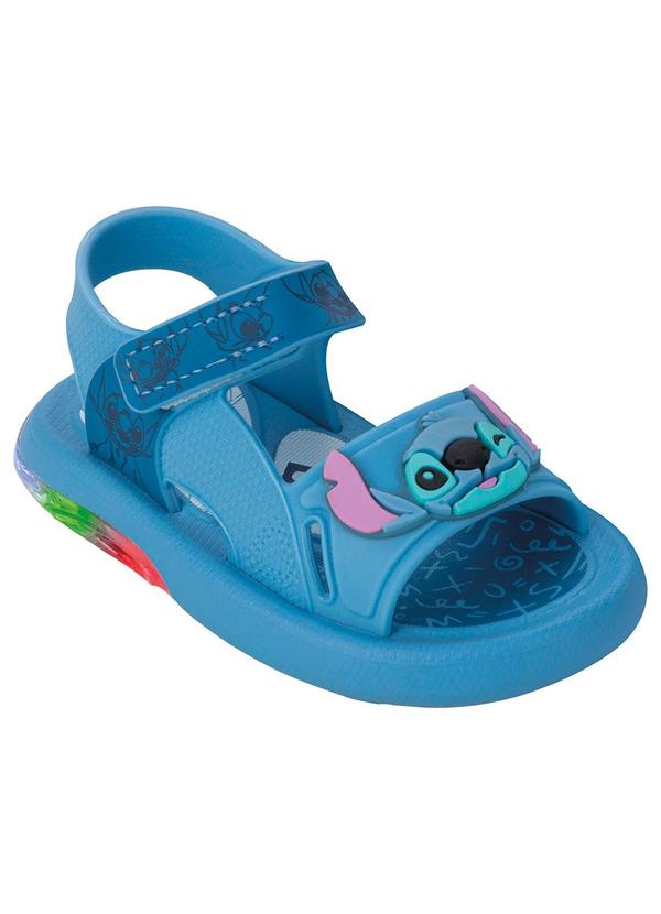 Sandália Disney Led Stitch Azul