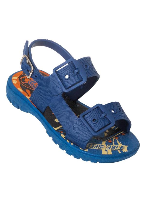 Vista 2 Sandália Infantil Azul com Fivela Perfecta Perfecta