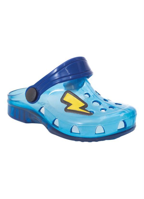 Vista 2 Sandália Infantil Azul com Luzinha Perfecta Perfecta