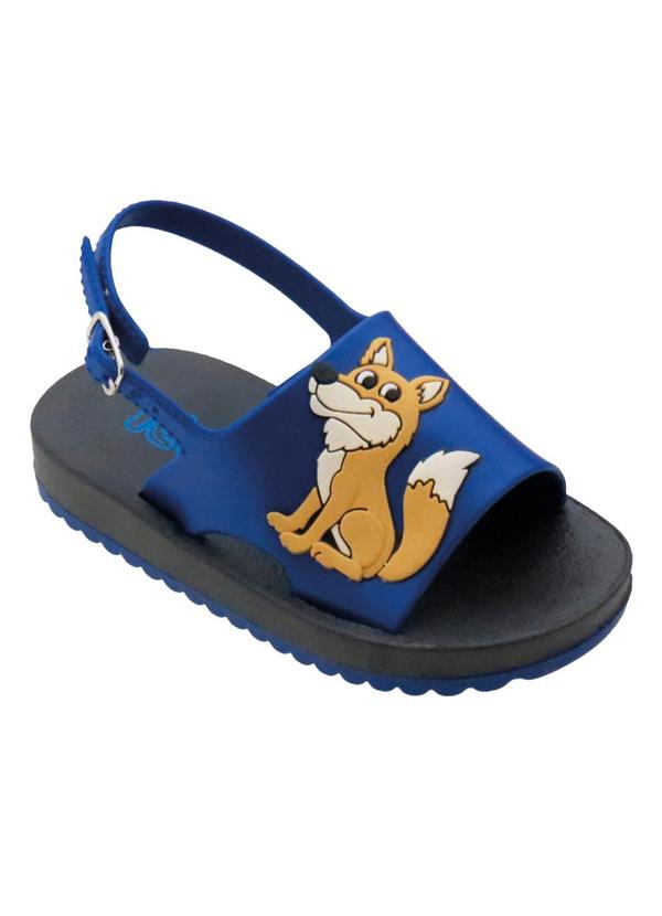 Vista 2 Sandália Infantil Azul em Pvc Perfecta Perfecta