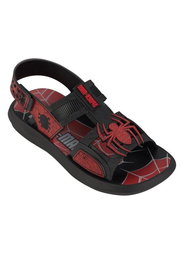 Sandália Infantil Homem Aranha Buggy Preta