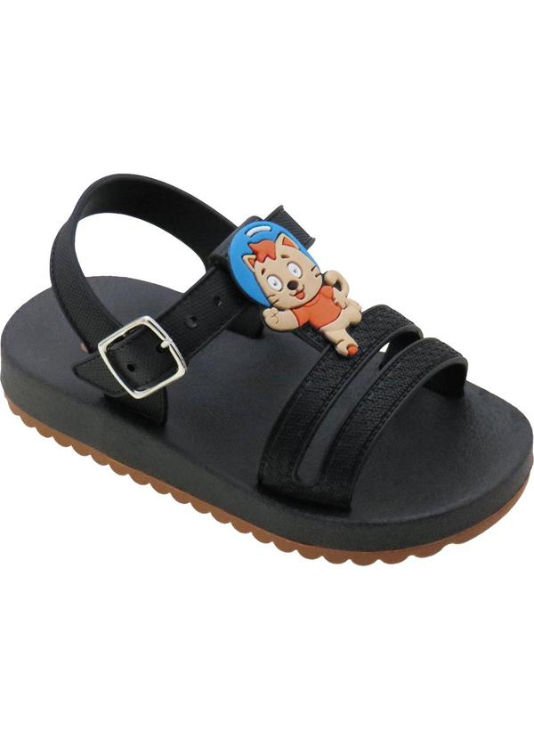Sandália Infantil Preta com Fivela