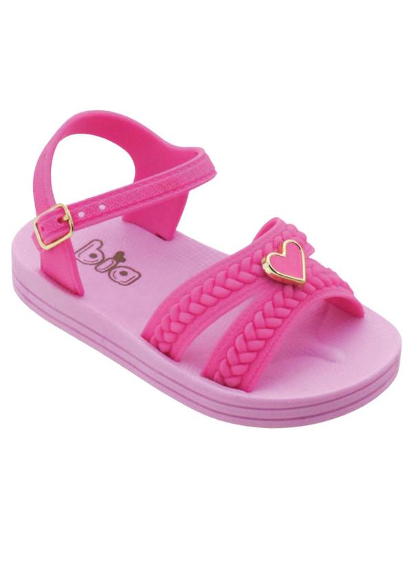 Sandália Infantil Rosa com Adereço