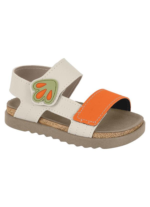 Sandália Molekinho Off White com Velcro