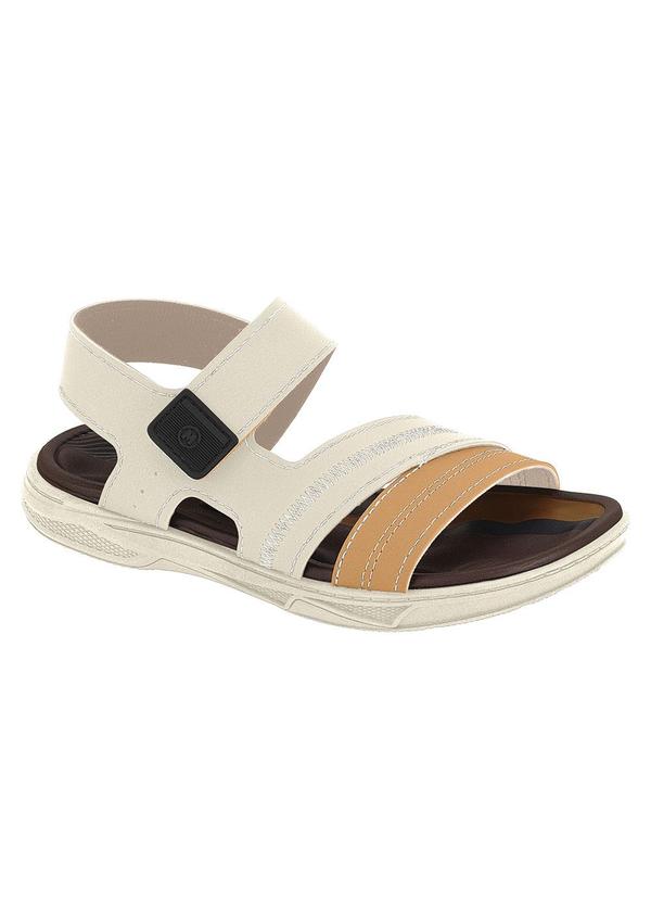 Sandália Molekinho Off White com Velcro