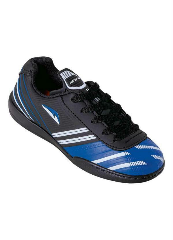 Vista 2 Chuteira Infantil Azul Acompanha Uma Bola Perfecta Perfecta
